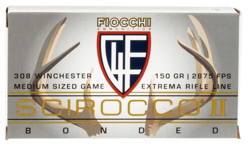 Fiocchi 308SCA Hyperformance  308 Win 150 gr Swift Scirocco II Bo