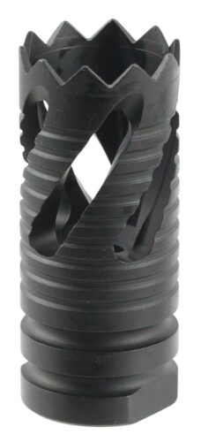 TacFire MZ1021 Thread Crown Muzzle Brake Black Oxide Steel with 1