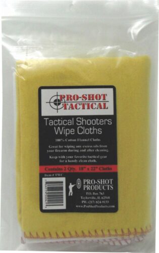 Pro-Shot TWC Tactical Shooter's Wipe Cloths 18 x 22 Cotton Flanne