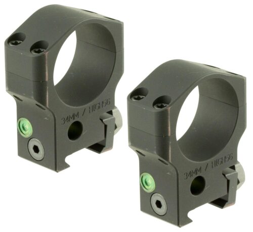 Accu-Tac HSR340 34 MM Scope Rings  Flat Black