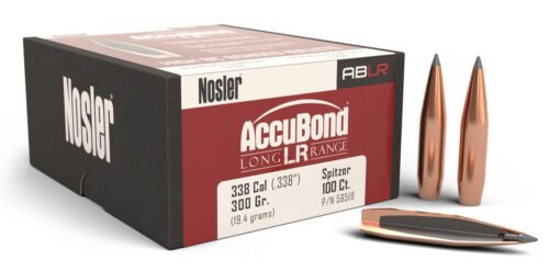 Nosler 58518 AccuBond Long Range 338 Cal .338 300 gr Spitzer Poin
