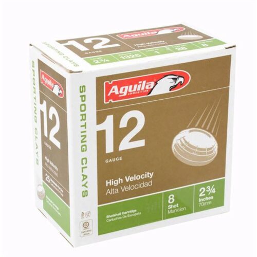 Aguila 1CHB1286 Sporting Clays High Velocity 12 Gauge 2.75 1 oz 8