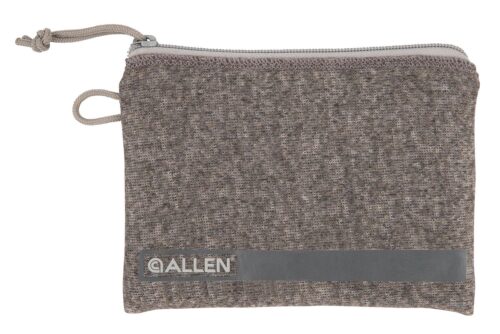 Allen 3625 Pistol Pouch  Gray Polyester w/Lockable Zippers, ID La