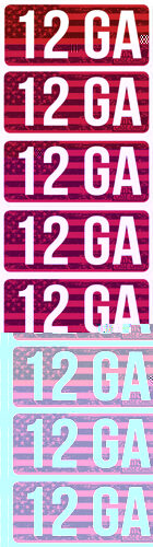 MTM Ammo Caliber Labels 12 GA Red 8/ct