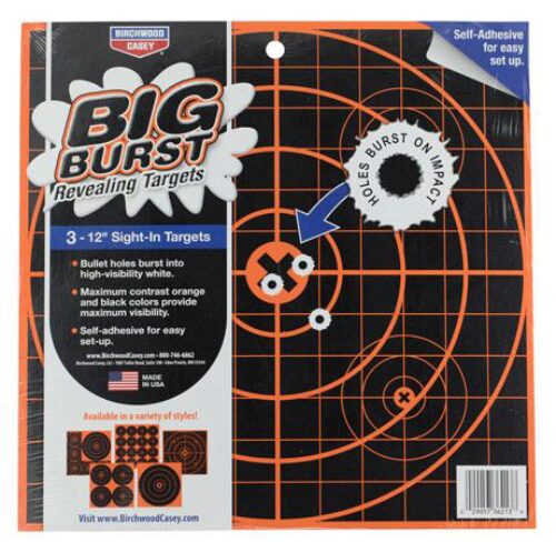 Birchwood Casey 36123 Big Burst Revealing Target Black/Orange Sel