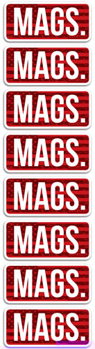 MTM Ammo Caliber Labels MAGS Red 8/ct