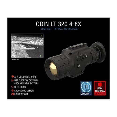ATN TIMNODN335X ODIN LT 320 Thermal Hand Held/Mountable Scope Bla