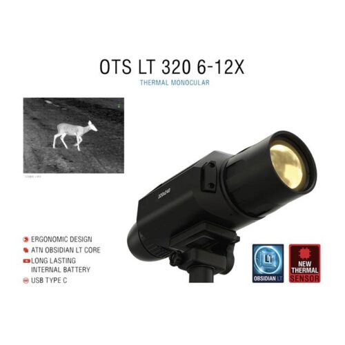 ATN TIMNOLT350X OTS LT 320 Thermal Monocular Black 6-12x 35mm 320