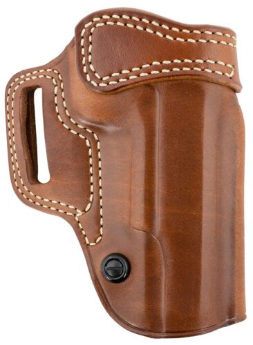 Galco AV212R Avenger  OWB Tan Leather Belt Slide Fits 1911 5 w/wo