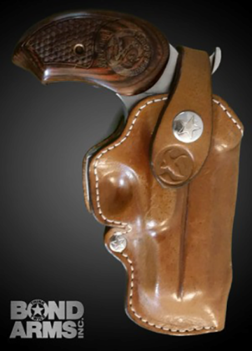 BOND ARMS LEATHER HLSTR W/CLIP