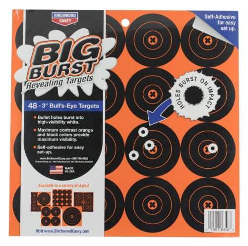 Birchwood Casey 36348 Big Burst Revealing Target Self-Adhesive Pa