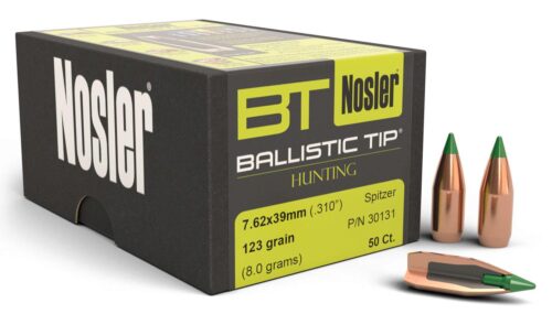 Nosler 30131 Ballistic Tip  7.62x39mm 123 gr Spitzer Boat Tail/ 5