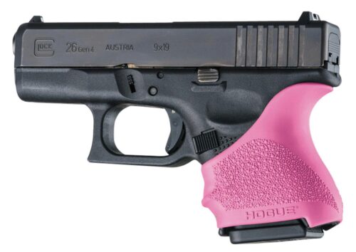 Hogue HandAll Beavertail Grip Sleeve Glock 26/27-Pink