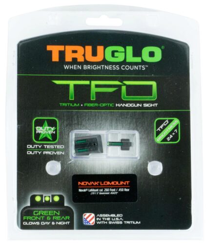 TruGlo TG131NT4 TFO  Black | Green Tritium & Fiber Optic Front Si