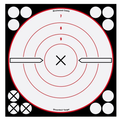Birchwood Casey 34802 Shoot-N-C Reactive Target Self-Adhesive Pap