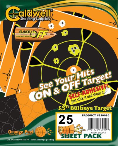 Caldwell 1166108 Orange Peel  Black/Orange Self-Adhesive 25 Sheet