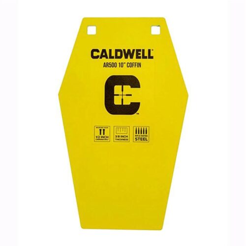 Caldwell 1116693 C  10 Coffin CP4 Yellow Powder Coat AR500 Steel