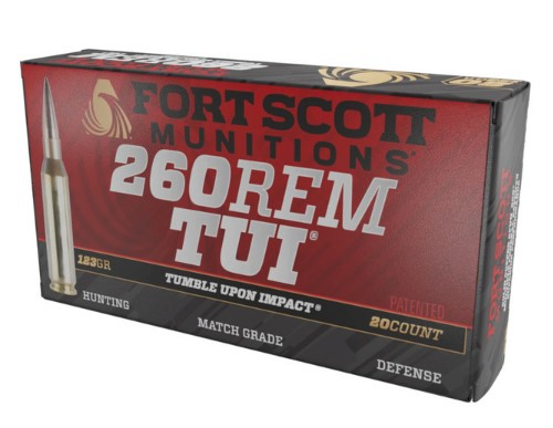 Fort Scott Munitions 260123SCV2 Tumble Upon Impact (TUI)  260 Rem