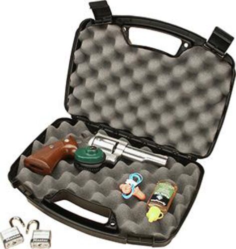 MTM Case-Gard 80740 Single Handgun Case  13 Black Handgun Polypro