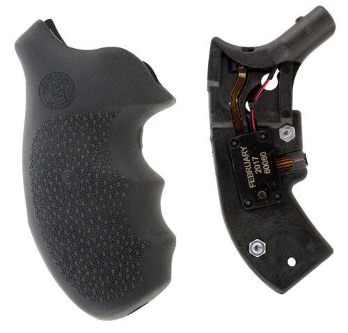 Hogue 60080 OverMolded Red Laser Enhanced Monogrip Black Smith &