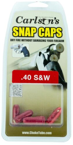 Carlson's Choke Tubes 00064 Snap Cap Pistol 40 S&W Aluminum 5 Pac