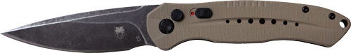CobraTec Knives TANDIABLOAUTO Diablo  3.50 Folding Black Stonewas
