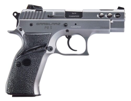 SAR USA P8SST P8S Compact 9mm Luger 17+1 3.80 Black Ported Steel