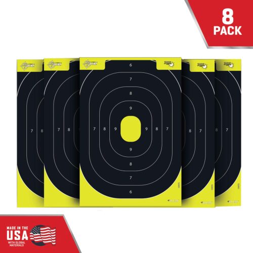 EZ-Aim 1537230 Splash Reactive  IPSC Silhouette Paper Hanging 12.