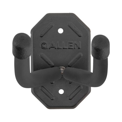 Allen Defender Double Hooks with Metal Mounting Plate Black