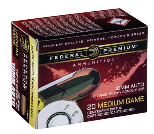 Federal P10T1 Premium  10mm Auto 180 gr Trophy Bonded Bear Claw J