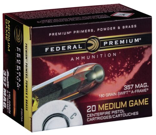 Federal P357SA Premium  357 Mag 180 gr Swift A Frame 20 Per Box/
