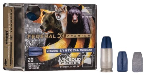 Federal P40SHC1 Premium  40 S&W 165 gr Solid Core Synthetic Flat