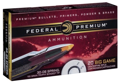 Federal P3006TT2 Premium  30-06 Springfield 165 gr Trophy Bonded