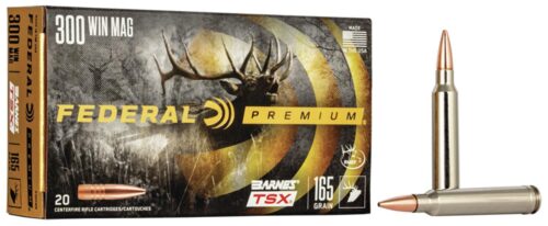 Federal P300WR Premium  300 Win Mag 165 gr Barnes TSX 20 Per Box/