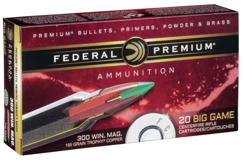 Federal P300WTC2 Premium  300 Win Mag 165 gr Trophy Copper 20 Per