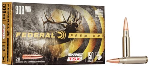 Federal P308V Premium  308 Win 150 gr Barnes TSX 20 Per Box/ 10 C