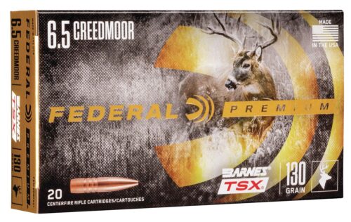 Federal P65CRDBTSX1 Premium  6.5 Creedmoor 130 gr Barnes TSX 20 P