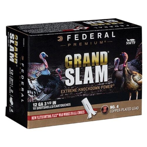 Federal PFCX139F4 Premium Grand Slam 12 Gauge 3.50 2 oz 4 Shot 10