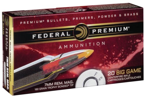 Federal PR7TT1 Premium  7mm Rem Mag 160 gr Trophy Bonded Tip 20 P