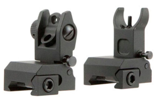 Tacfire AR Front & Rear Flip Up Iron Sights