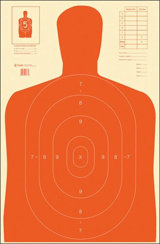 Action Target B27ERED100 Qualification Economy Silhouette Paper H