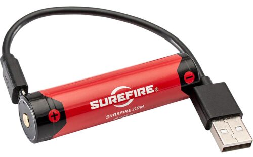 SureFire SF18650B 18650B Battery  Red/Black 3.6 Volts 3,500 mAh (