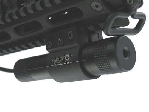 AimShot KT81067 Green Rifle Laser Kit  Matte Black