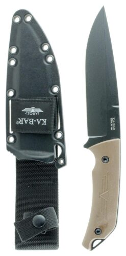 Ka-Bar 7503 Jarosz Turok 6.25 Fixed Clip Point Plain Black 1095 C