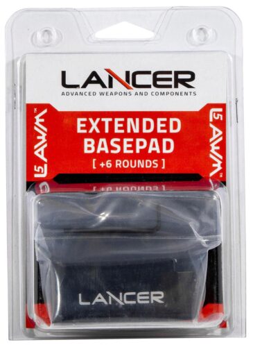 Lancer EXTBP06BLK L5AWM Magazine Base Pad Extended 6rd Compatible