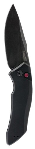 Kershaw 7100BW Launch 1 3.40 Folding Drop Point Plain Black Oxide