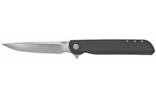 CRKT 3810 LCK +  Large 3.62 Folding Drop Point Plain Satin 8Cr13M