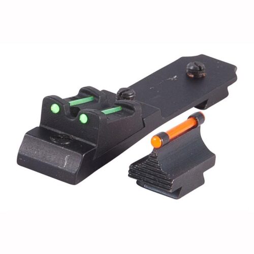 TruGlo TGTG112 Lever Action Rifle Sights  Black 0.450 3-Dot Red F