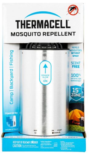 Thermacell MRME Camping Metal Edition Mosquito Repellent Brushed Nickel