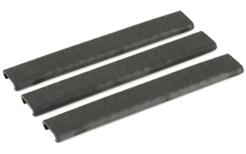 Ergo Textured Slim Line Rail Cover - Black 3 Pack